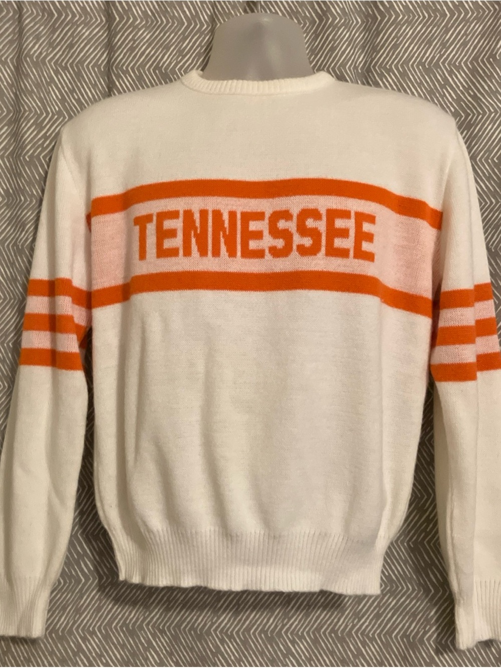 Tennessee White & Orange Crewneck Sweater
